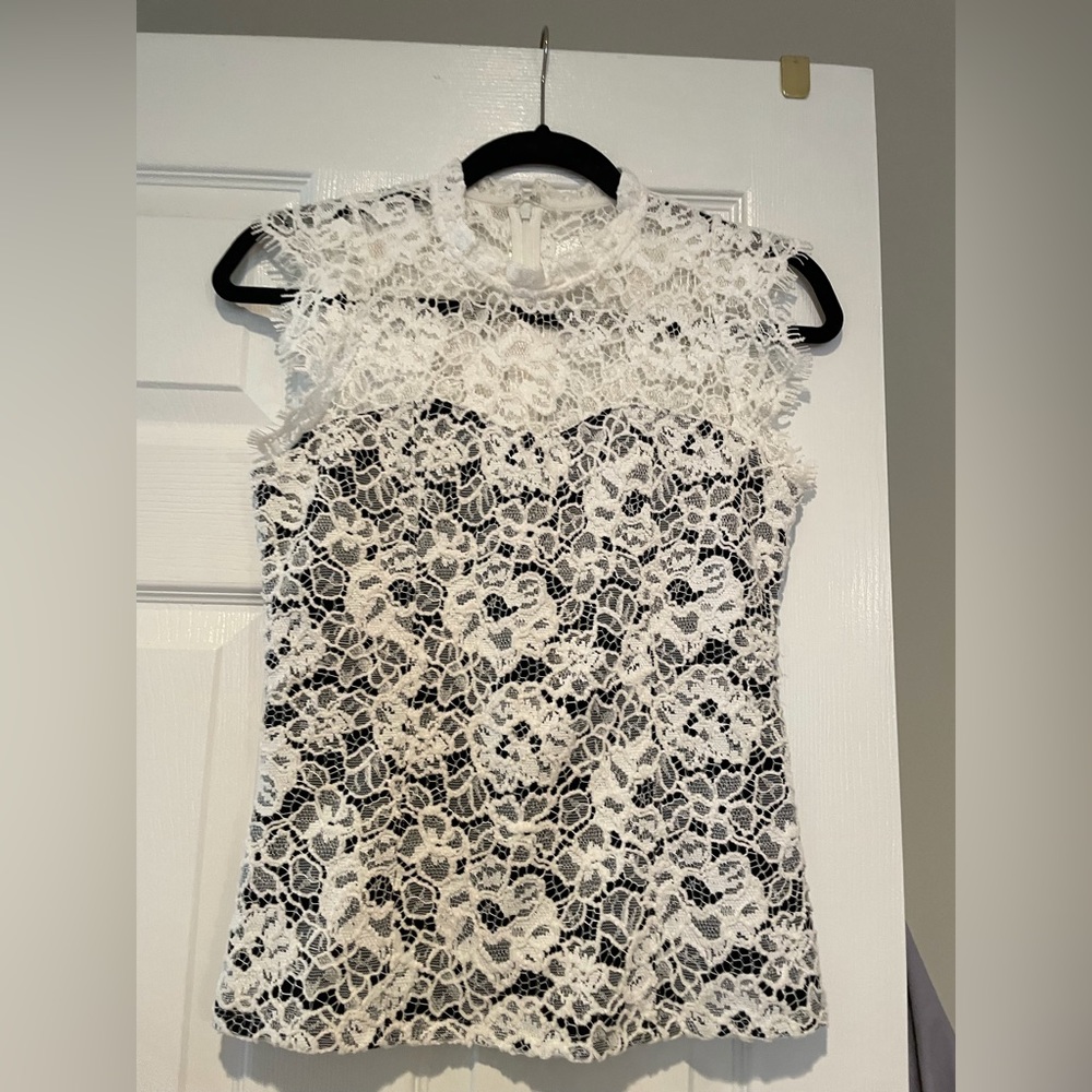 White House Black Market Lace Top